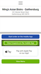 Mobile Screenshot of mingsasianbistro.com